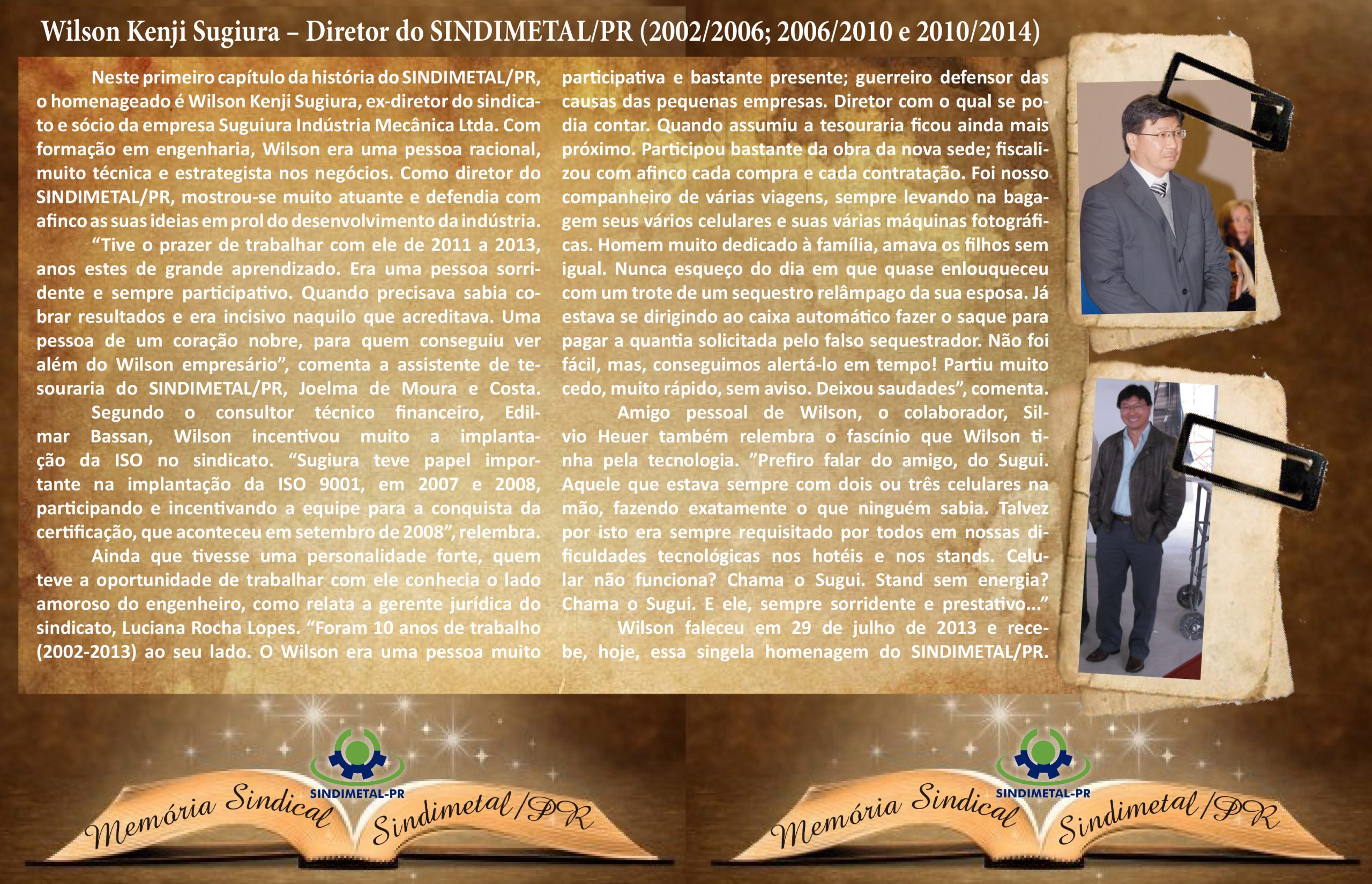 SUGIURA . PARA O FACE E SITE