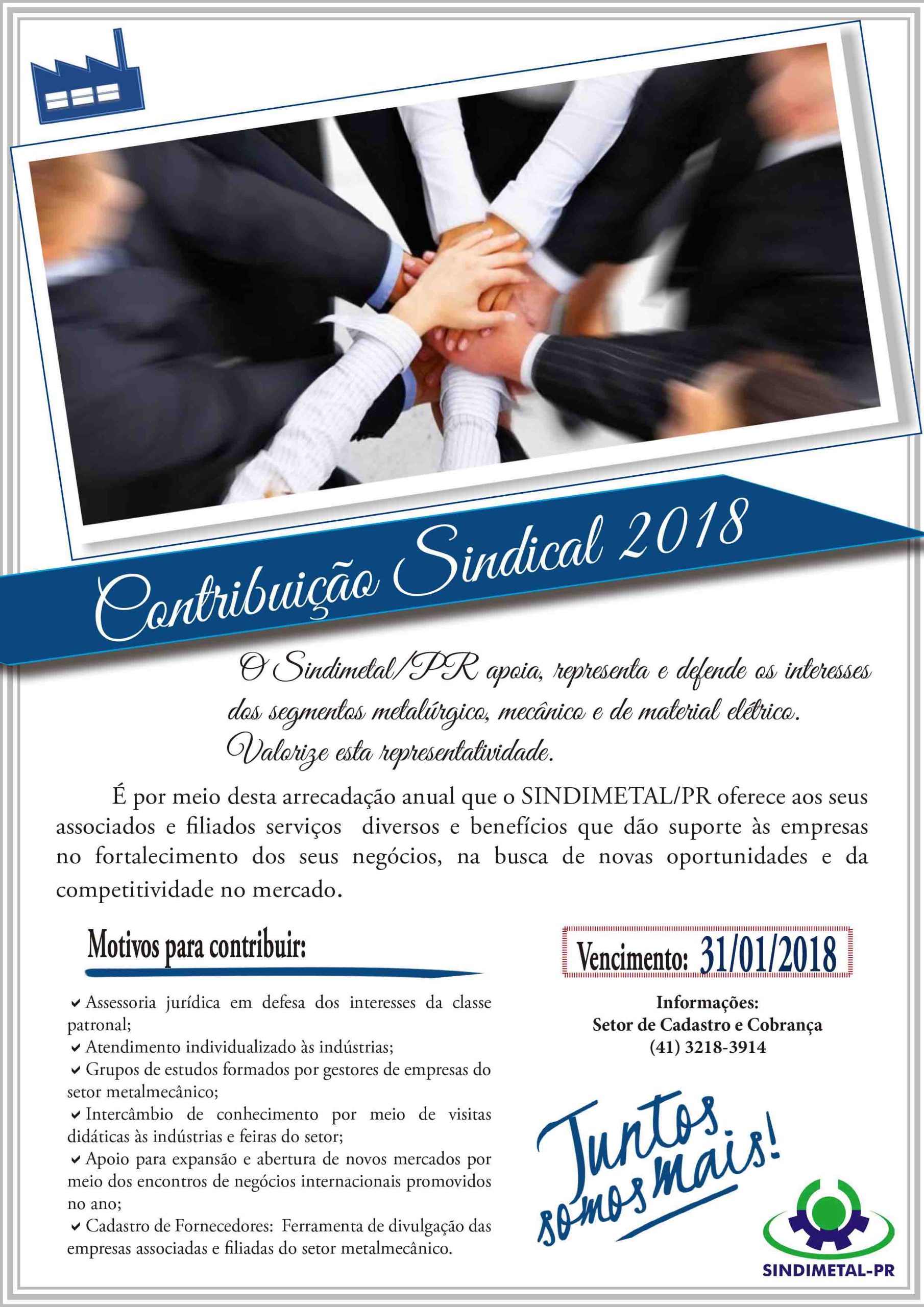 Email CONTRIBUICAO SINDICAL 2018